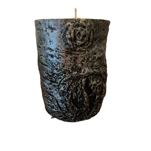 Tree‎ Bark Trunk 4" pillar candle new - Picture 1 of 3